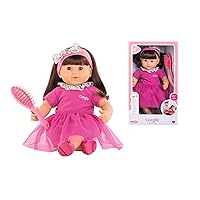 Corolle Mon Grand Poupon Alice Large 14’’ Doll with Brush for Real Hair Play
