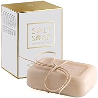 Premier Dead Sea Classic Mineral SALT Soap, for Healthy looking skin. For all Skin Types. Natural, Therapeutic and Antibacterial, Helps with Acne, Eczema and Psorias, 3.4 Fl Oz (X1)
