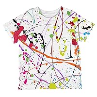 Splatter Paint White All Over Toddler T Shirt