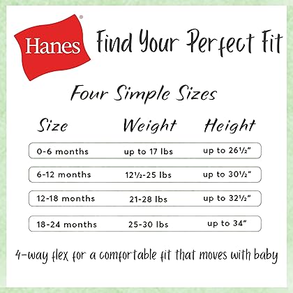 Hanes Baby Pants, Flexy Soft Knit Pull-on Sweatpants, Stretch Joggers for Babies & Toddlers, 3-Pack