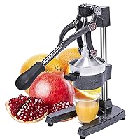 Commercial Heavy Duty Cast Iron Hand Press Manual Orange Citrus Lemon Lime Grapefruit Pomegranate Fruit Juice Squeezer Machine Grey