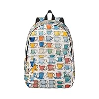 Hand Drawn Teapots and Cups Stylish And Versatile Casual Backpack,For Meet Your Various Needs.Travel,Computer Backpack For Men