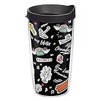 Tervis Friends Collage Made in USA Double Walled Insulated Tumbler Travel Cup Keeps Drinks Cold & Hot, 16oz, Classic