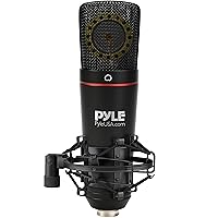 XLR Computer Microphone Kit - Audio Cardioid Condenser Studio Mic w/ 34mm Membrane Capsule, Desktop Stand, Shock Mount, Travel Case, Pop Filter, For Gaming Streaming Recording Podcasting Youtube