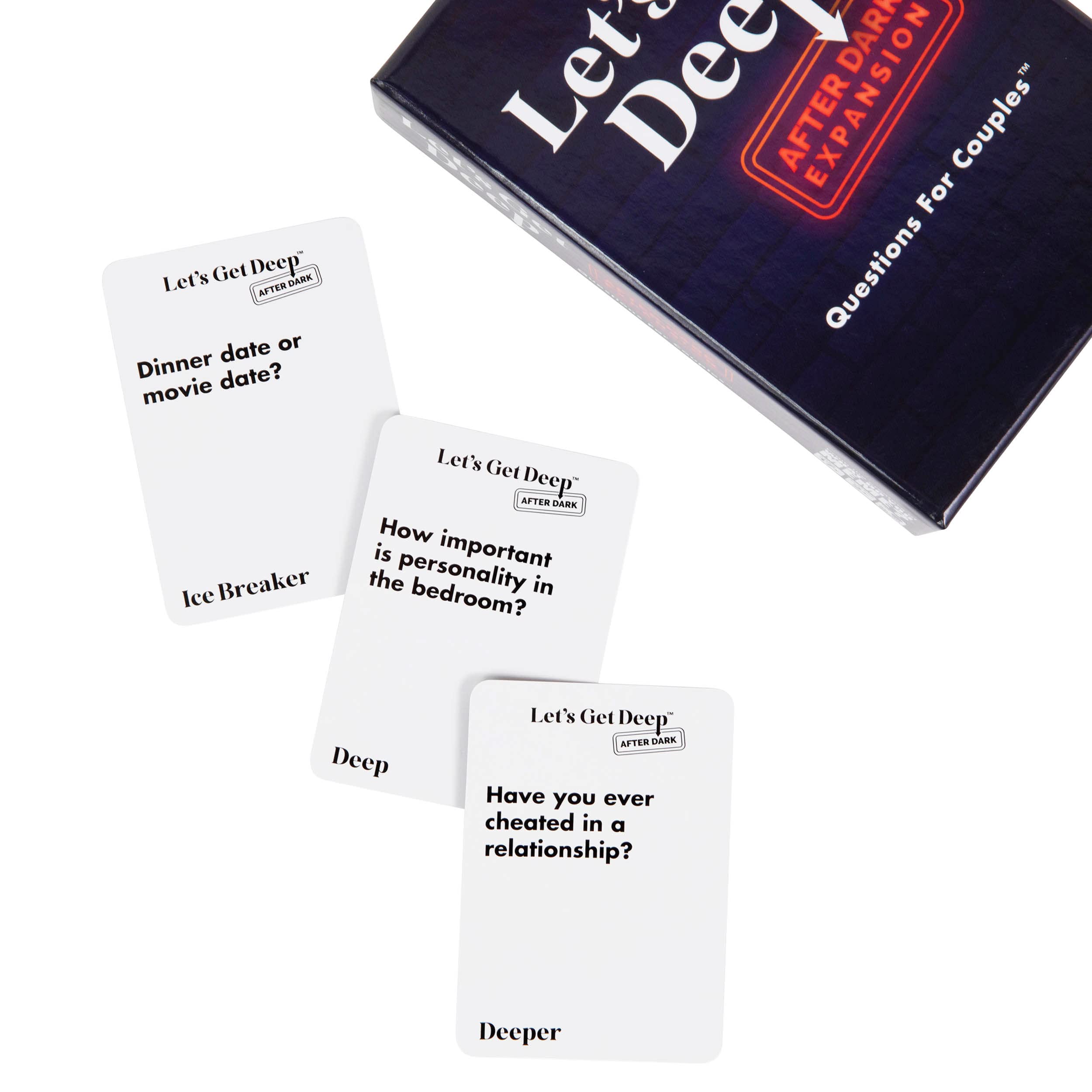 WHAT DO YOU MEME? Let's Get Deep: After Dark Expansion Pack – Conversation Cards for Couples - Pairs with The Love Language Card Game Let's Get Deep