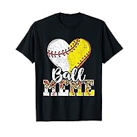 Baseball Meme Heart Baseball Softball Mama Mother's Day T-Shirt