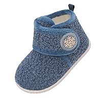 LeIsfIt Toddler Slippers Boys Girls House Slippers Kids Winter Boots Warm Lightweight House Shoes with Non-Slip Sole