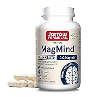 Jarrow Formulas Alpha GPC 300mg Brain Function Support & MagMind Magnesium Brain Health Capsules