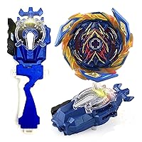 Bay Blades for 8-12 Sparking Launcher Set Gaming Tops Toy B-163 Booster Super King Brave Valkyrie.Ev'2 Play Blade Blades for Boys 6-8 Battling Tops LR String Launcher Grip Kids Gift