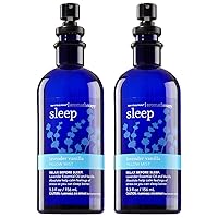 Bath & Body Works Aromatherapy Sleep Lavender Vanilla Pillow Mist, 5.3 Fl Oz, 2-Pack (Packaging May Vary)