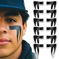 Sports Eye Black Temporary Tattoos (Viper - 24 Pack) Made in the USA No Grease, No Mess, Fast Application Eye Black Accessories for Football, Baseball, Softball, Lacrosse & More