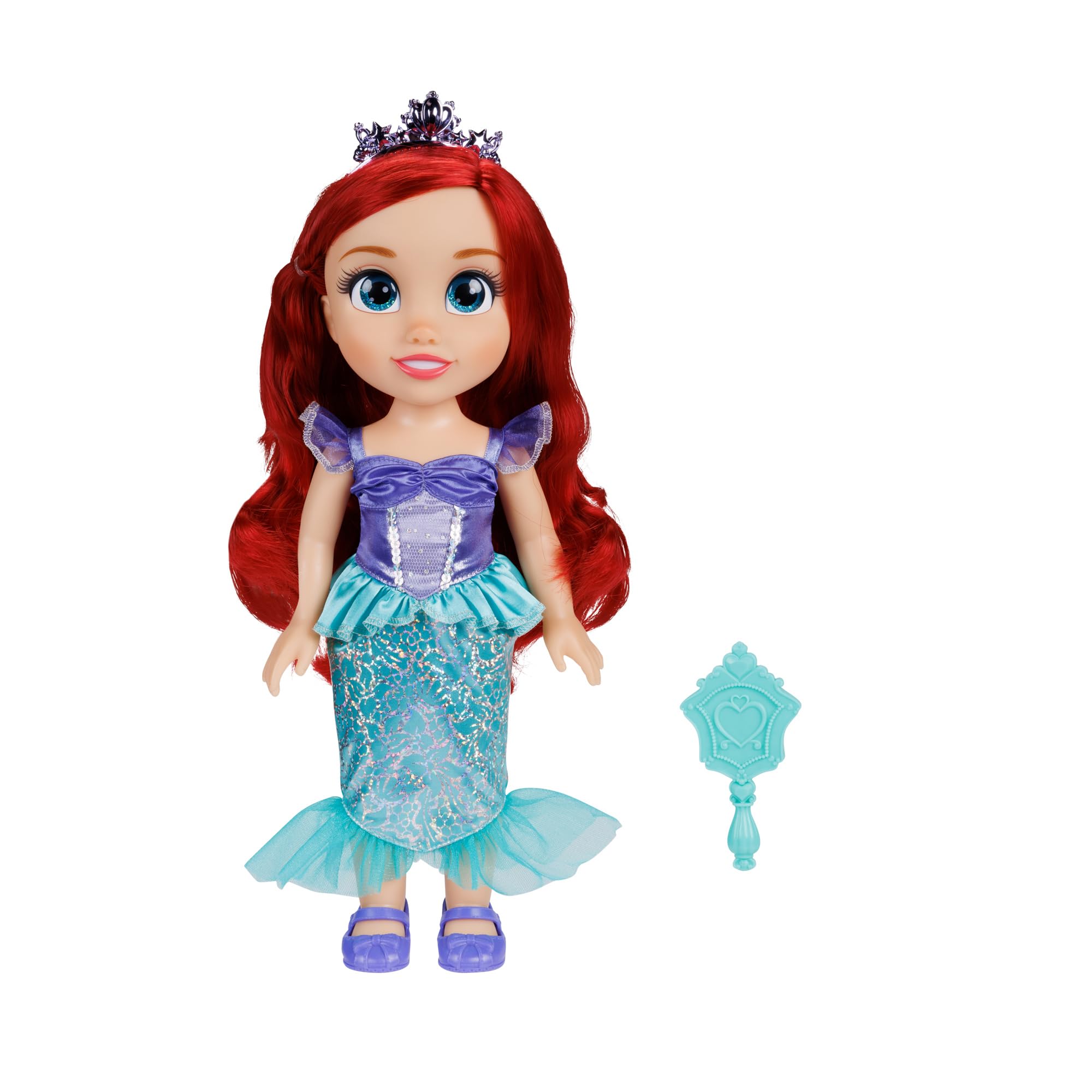 Disney Princess D100 My Friend Ariel Doll 14 inch Tall Includes Removable Outfit, Tiara, Shoes & Brush