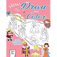 How To Draw And Color Royal Kawaii Family: Drawing Royal Kawaii Family Featuring Easy Step-By-Step For Kids, Teens Ages 4-8