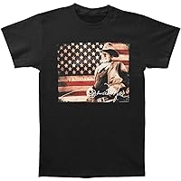 John Wayne Men's Flag Slim Fit T-Shirt Black