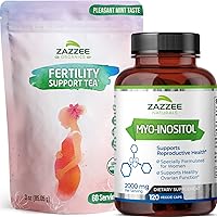 Zazzee Myo-Inositol Capsules and USDA Organic Fertility Support Tea