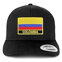Trendy Apparel Shop Colombia Flag Patch Retro Trucker Mesh Cap