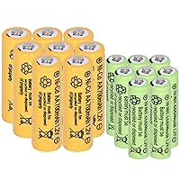 AA AAA Batteries Combo with 8PCS AA 700mAh Ni-CD& 8-Pack AAA 300mAh Ni-MH Rechargeable Batteries