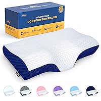 Adjustable Cervical Pillow for Neck and Shoulder Pain Relief, 5x Support Memory Foam Pillows for Sleeping, Orthopedic Contour Traction Pillow Odorless, Bed Pillow for Side Back Stomach Sleeper