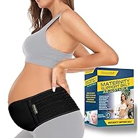 Maternity Belt Pregnancy Belly Band Back Support Abdominal Binder Back Brace - Relieve Back, Pelvic, Hip Pain