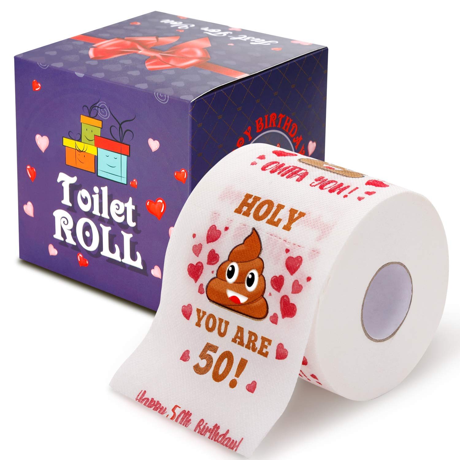 Mua 50th Birthday Gifts for Men and Women - Happy Prank Toilet Paper - 50th  Birthday Decorations for Him, Her - Party Supplies Favors Ideas - Funny Gag  Gifts, Novelty Bday Present