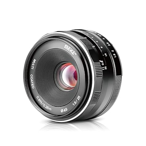 25mm F1.8 Large Aperture Wide Angle Lens Manual Focus Lens Compatible with Fujifilm X Mount Mirrorless Cameras X-Pro2 X-E3 X-T1 X-T2 X-T3 X-T4 X-T5 X-T10 X-T20 X-A2 X-E2 X-T100 X-T200