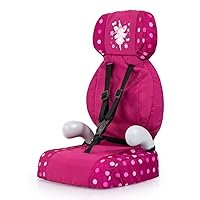 Bayer Design 67567AA Deluxe Doll Car Seat Doll Accessories with Strap Bordeaux Fairy with Pattern 46cm