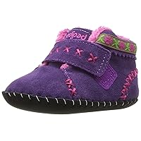 pediped Baby-Girl's Originals Rosa Ankle Boot, Purple, 6-12 Months EU Infant (5.5-6 US)