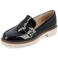 Journee Collection Womens Medium, Wide and Narrow Width Kenly Tru Comfort Foam Slip On Round Toe Loafer Flats