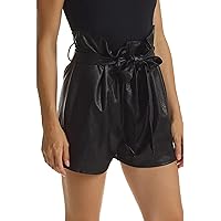 commando Faux Leather Paperbag Shorts SLG453