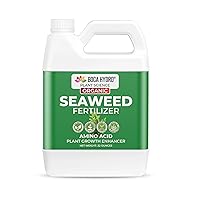 Seaweed Fertilizer Organic Liquid Amino Acid Plant Growth Enhancer + Humic Acid Soil Conditioner (32 Oz)
