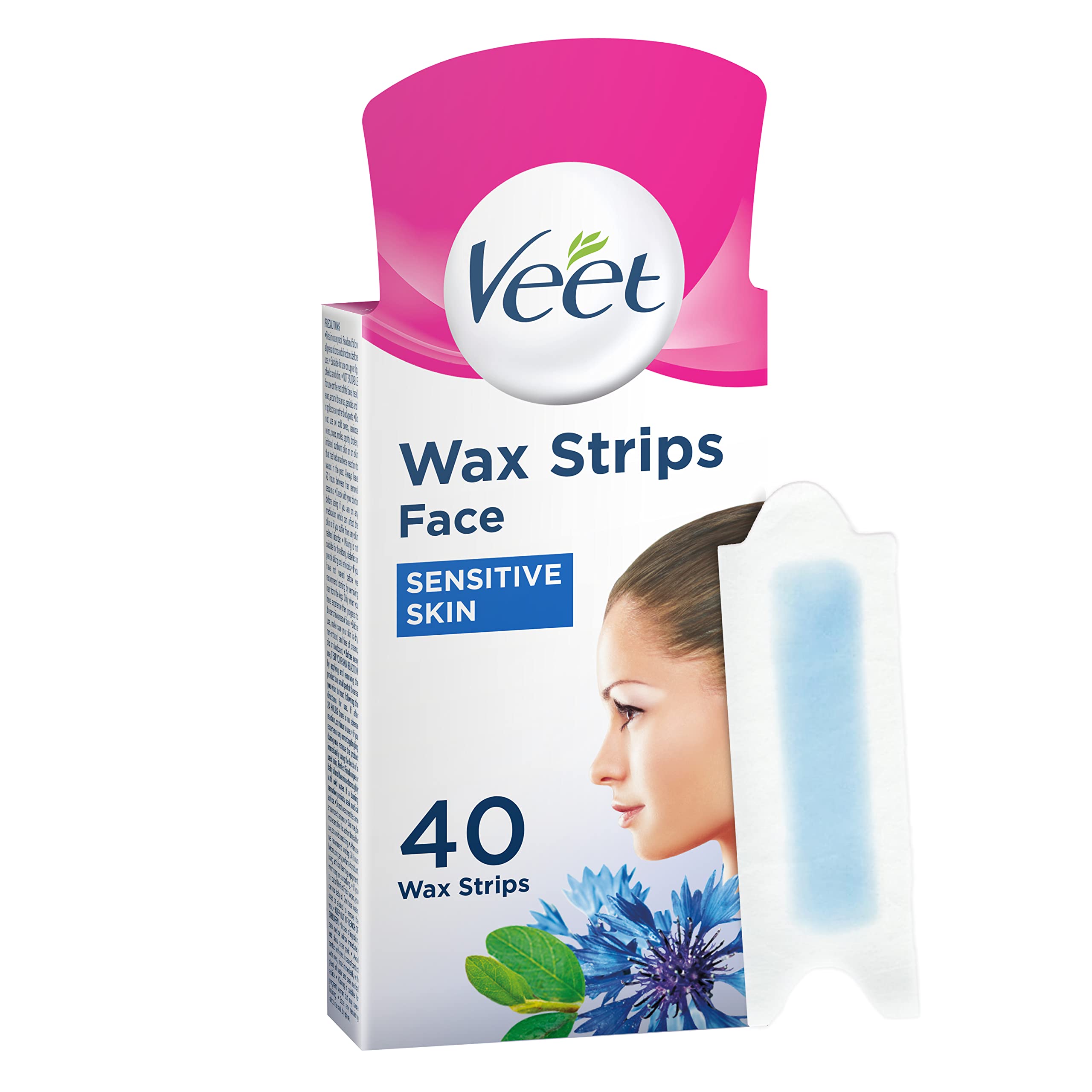 Mua Veet Wax Strips For The Face, Sensitive Skin Facial Hair Removal, Cold Wax  Strips, 40 wax strips packaged as 20 double sided strips (Pack of 1) trên  Amazon Anh chính hãng 2023 | Giaonhan247