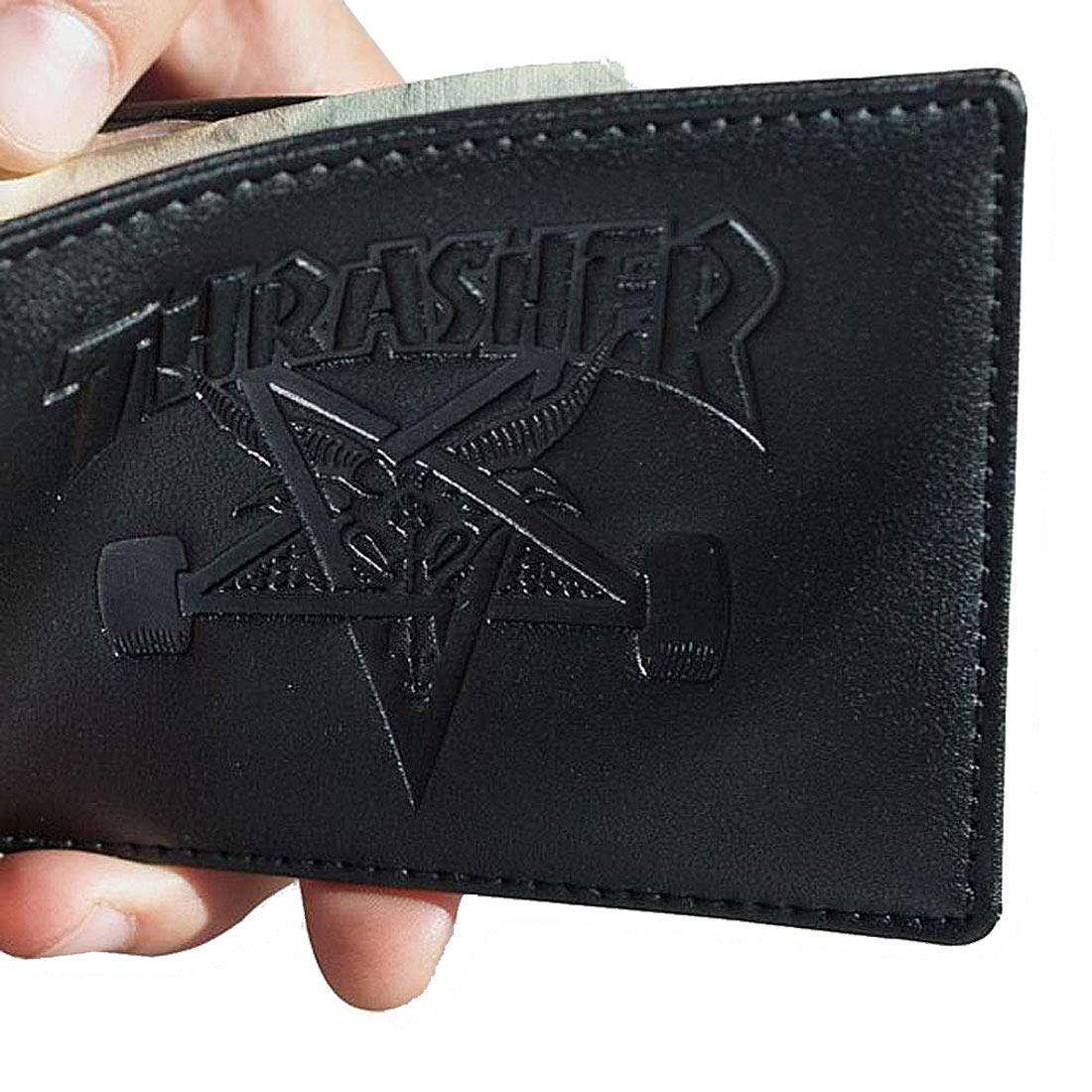 Thrasher Skate Goat Leather Wallet - Black