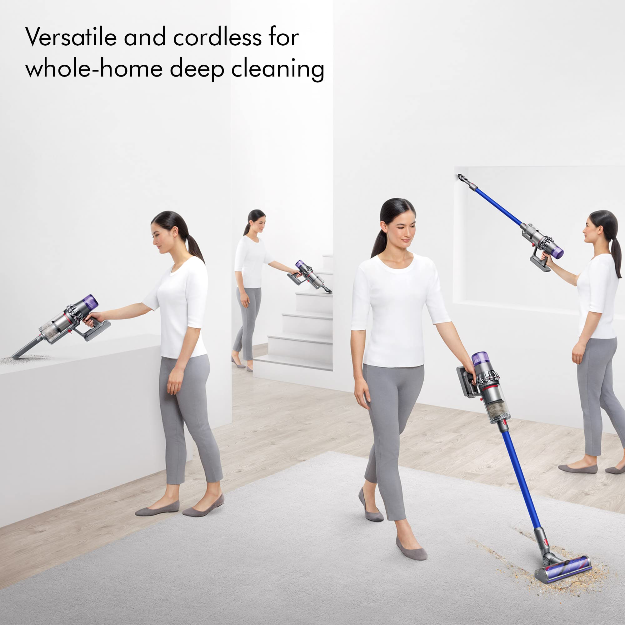 Dyson V11 Cordless Vacuum Cleaner, Nickel/Blue, Large