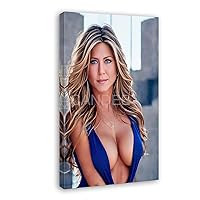 SERYUUI Jennifer Aniston Poster Actress Model Sexy Posters (13) Canvas Painting Wall Art Poster for Bedroom Living Room Decor 08x12inch(20x30cm) Frame-style