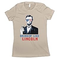 Drinkin Like Lincoln T-Shirt Womens Drinking Like Lincoln Shirt Womens