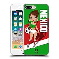 Head Case Designs Mexico Football Pin-Ups Soft Gel Case Compatible with Apple iPhone 7 Plus/iPhone 8 Plus