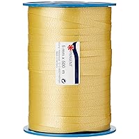 C.E. Pattberg America Gift Curling Ribbon Gold, 546 Yards of balloonribbon for Gift Wrapping, 0.2 inches Width, Accessories for Decoration & Handicrafts, Decoration Ribbon for Presents