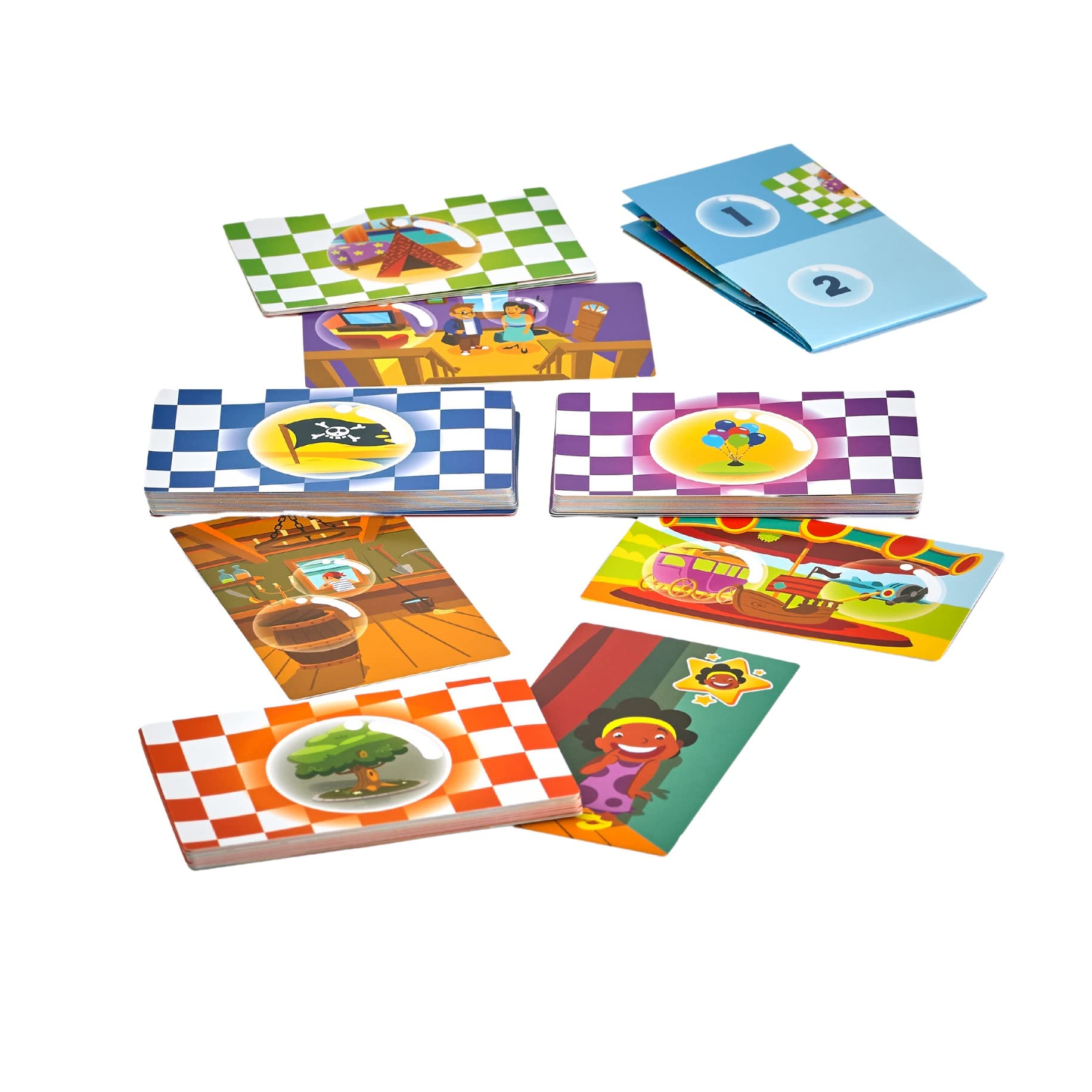 Bubble Stories Creative Preschool and Children Escape Game - Educational Pick a Path Card Game by Blue Orange Games - 1 to 2 Players for Ages 4+
