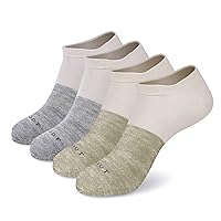MONFOOT Women's and Men's 4-Pack Sports Athletic Mesh Low Ankle Socks
