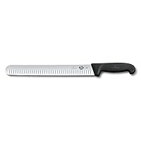 Victorinox Fibrox Pro 12-Inch Slicing Knife with Granton Edge and Black Handle Victorinox Fibrox Pro 12-Inch Slicing Knife with Granton Edge and Black Handle