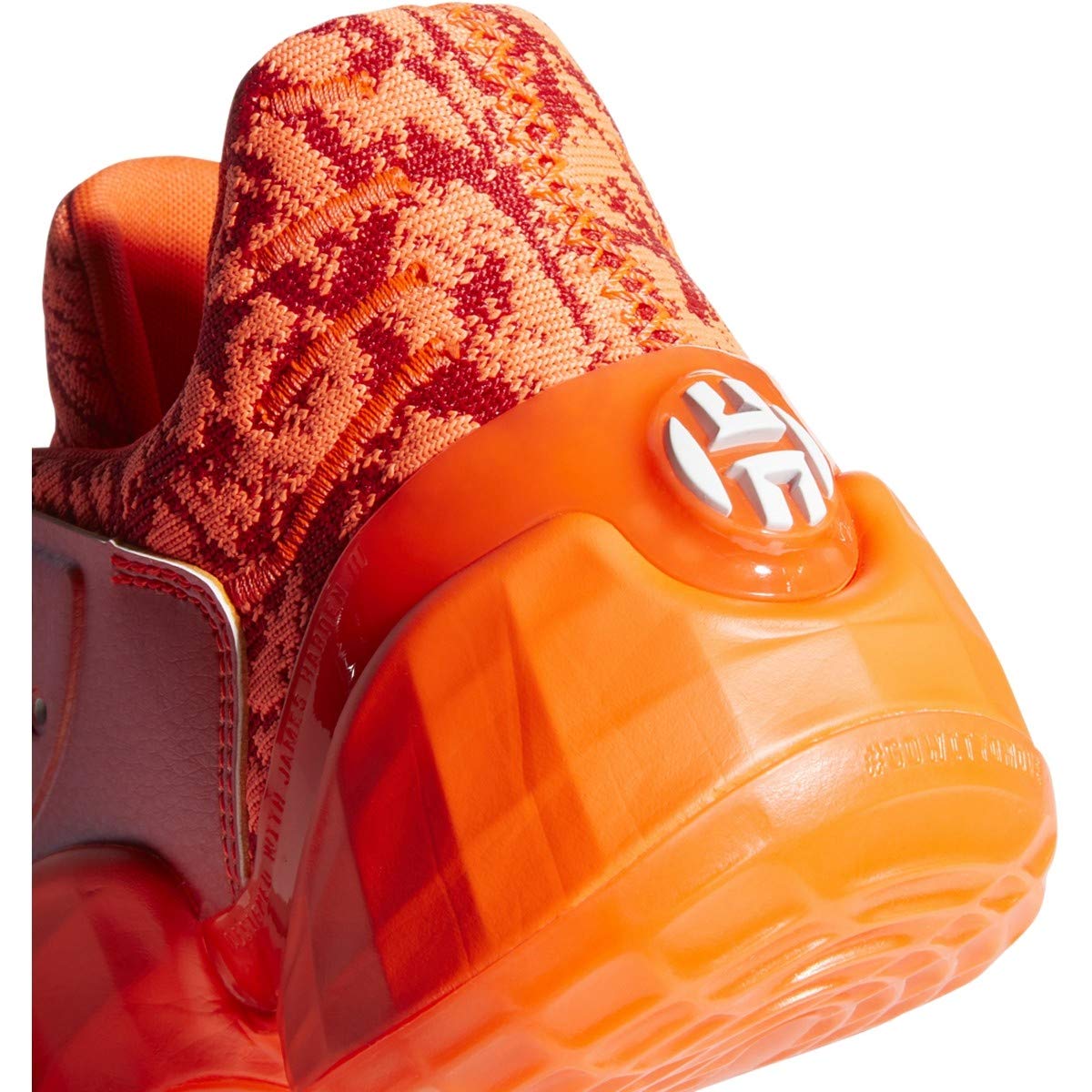adidas Harden Vol. 4 Shoe - Men's Basketball Scarlet/White/Solar Orange