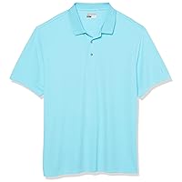 Men's Big & Tall Airflux Solid Mesh Short Sleeve Golf Polo Shirt