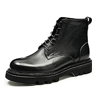 Chelsea Boots Men Casual Black Dress Cowboy Boots Washed Vintage Soft Leather Oxfords Boots Fashion Comfort Ankle Boots