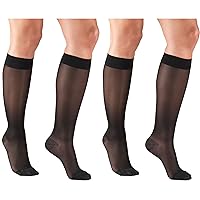 Lites Knee High, Small, Black (Pack of 2)
