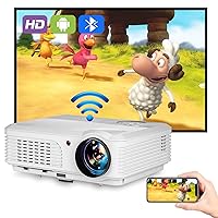 Native 1080P Full HD Projector, WiFi Bluetooth Outdoor Projector, Max 200