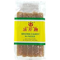 南字牌 传统冰片糖 Brown Slab Sugar Cane Sugar 16oz (1 pack)