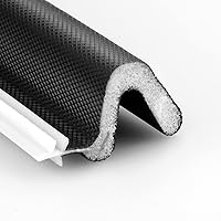 Door Weather Stripping & Seal Strip Kit for Attic, Patio & More-Insulate Your Door Seal with Eco-Friendly PU Foam (Black, 26FEET)