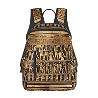 Egypts Hieroglyphics print Lightweight Laptop Backpack Travel Daypack Bookbag for Women Men for Travel Work