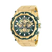 Invicta Men's 34230 Specialty Quartz Multifunction Green, Gold Dial Watch