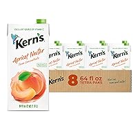 Kern's Apricot Nectar 64 fl oz Tetra Pak (Pack of 8)